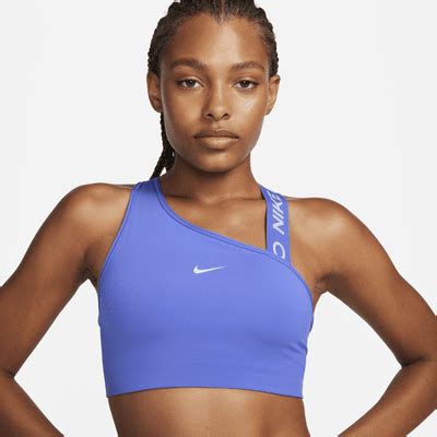 nike swoosh sport-bh mit mittlerem halt für damen|Nike Swoosh Front Zip gepolsterter Sport.